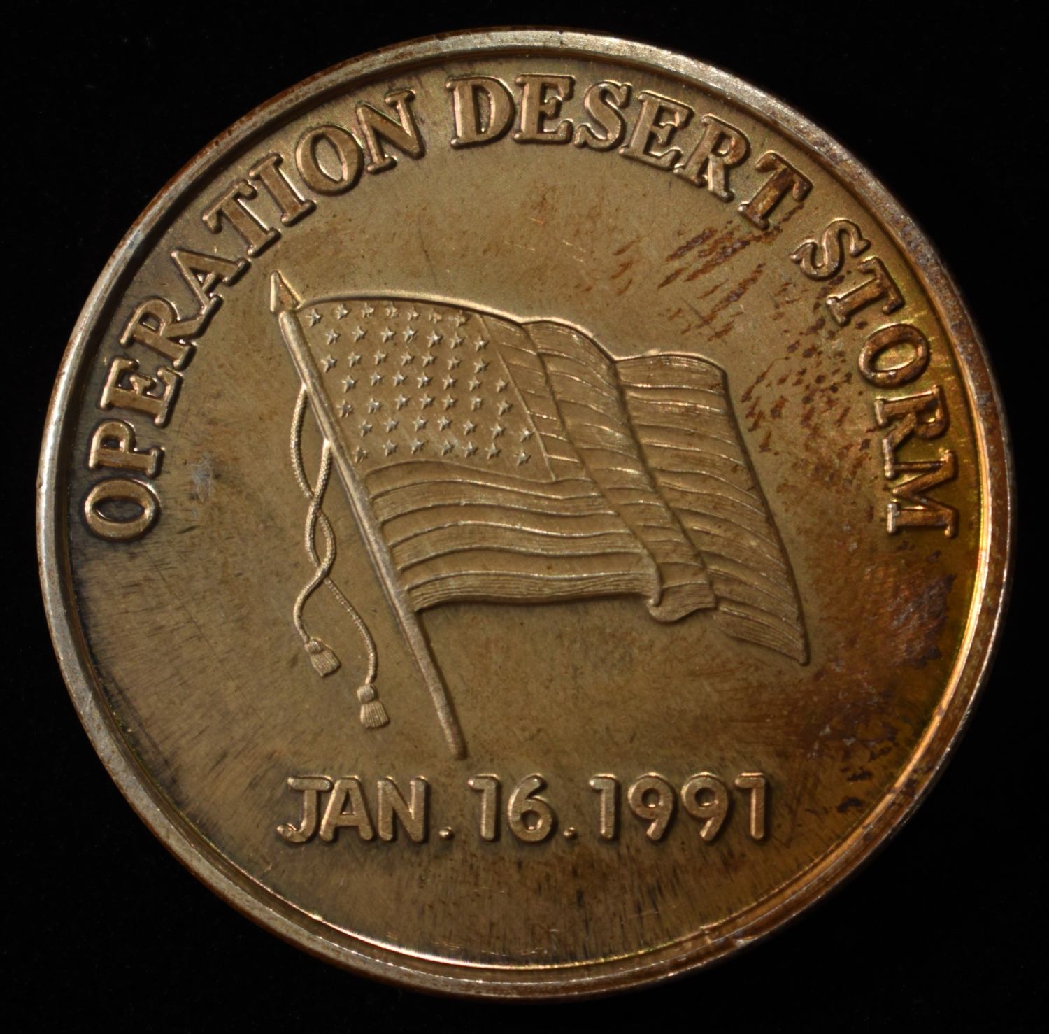 OPERATION DESERT STORM 1 OZ .999 SILVER ROUND