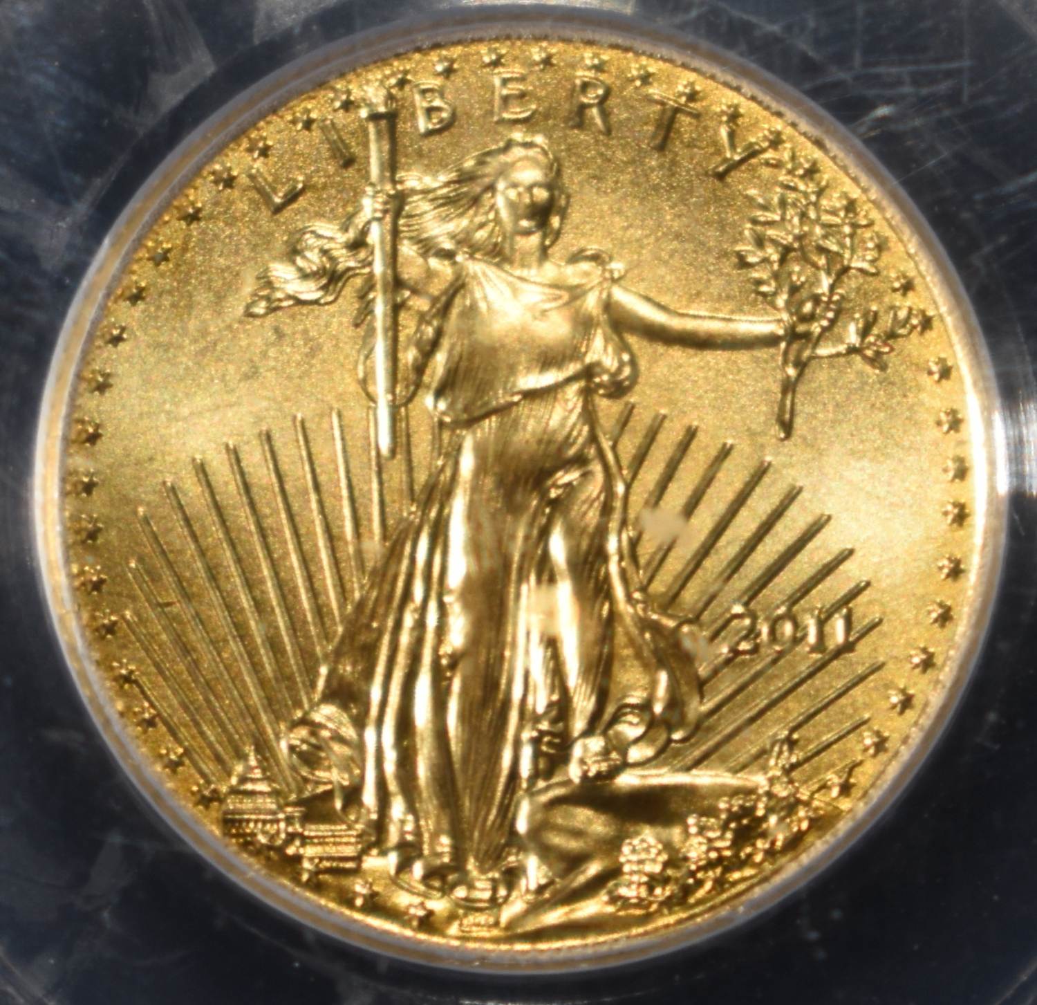 2011 $5 GOLD EAGLE PCGS MS70