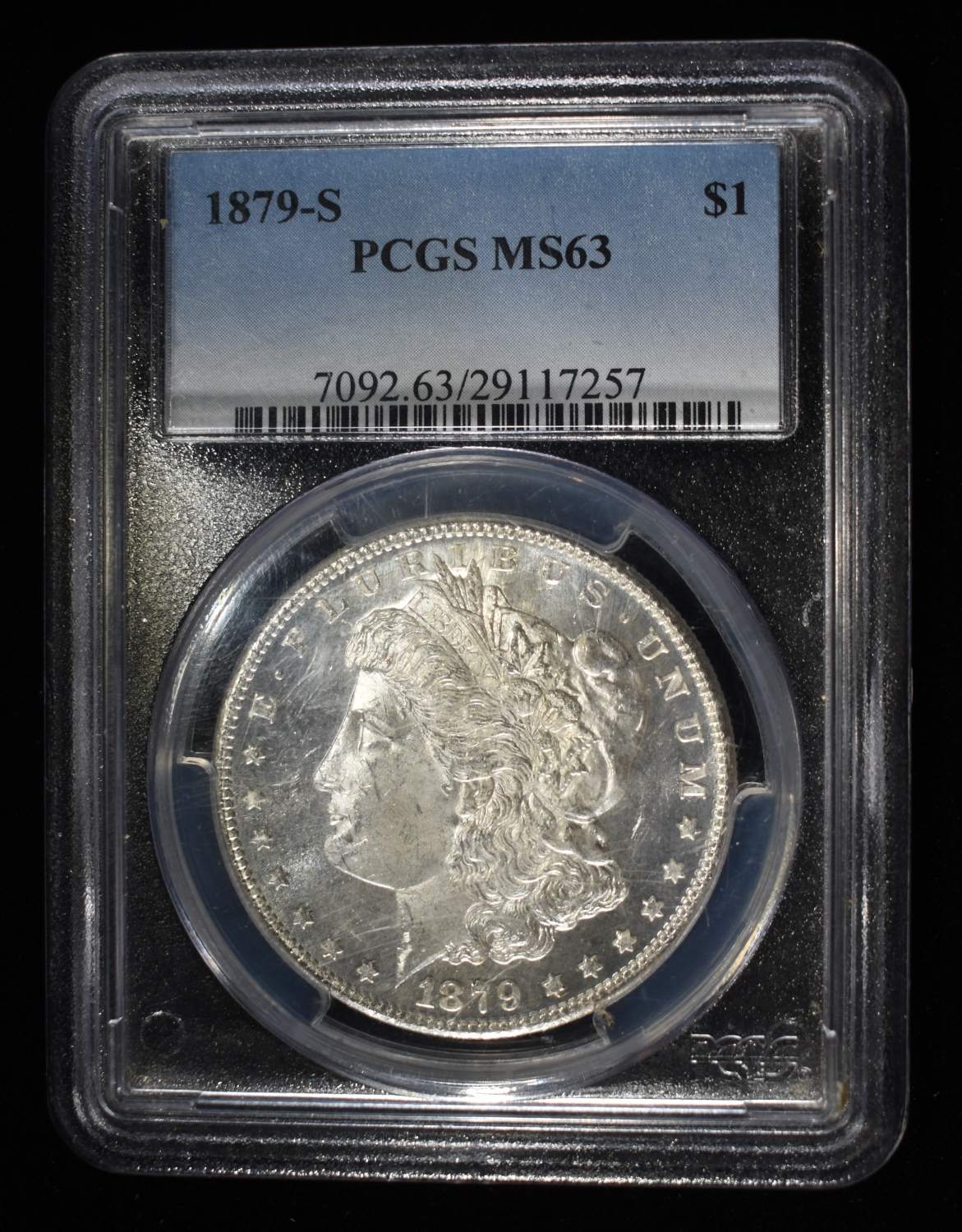 1879-s Morgan Dollar Pcgs ms63