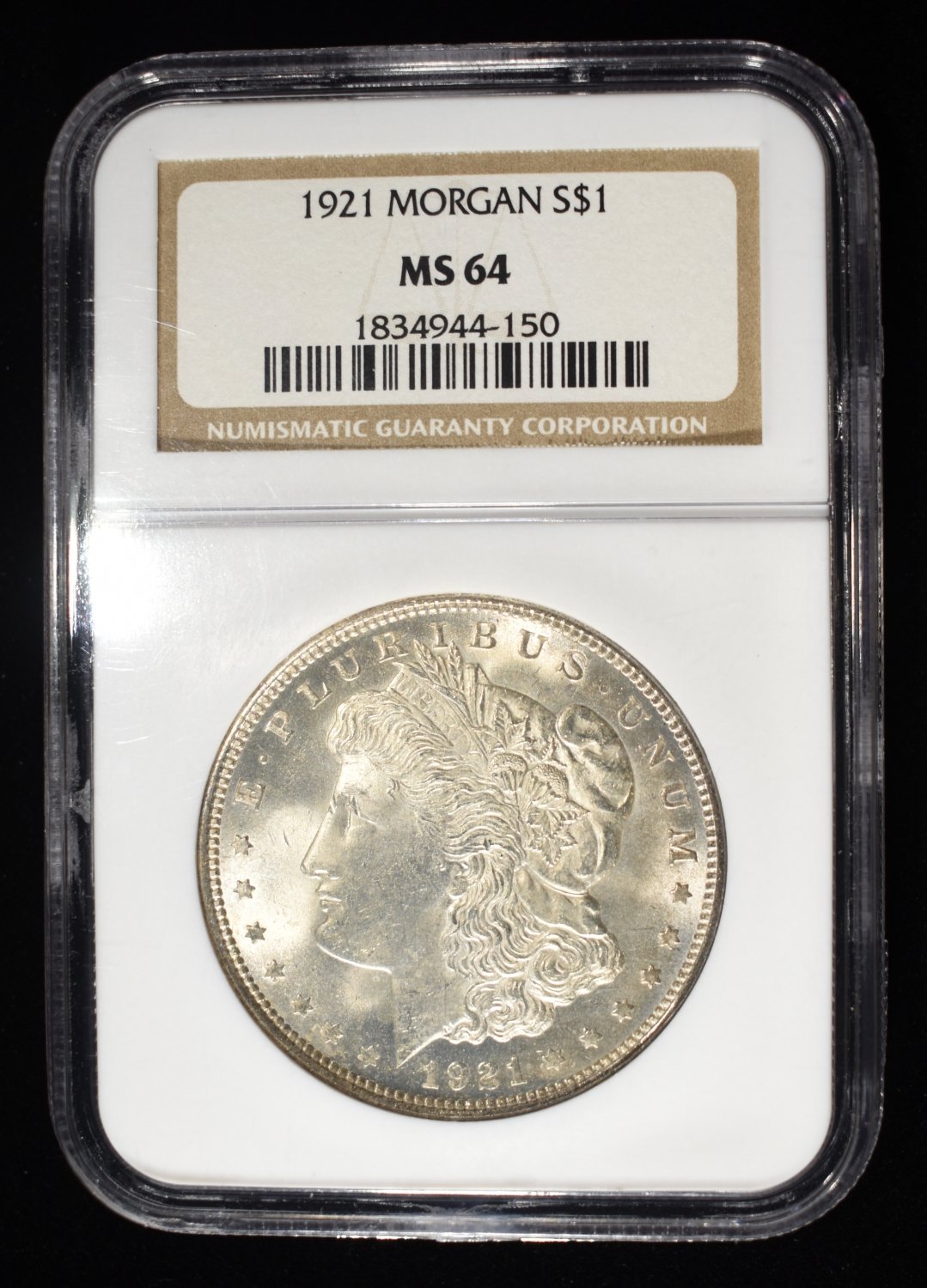 1921 Morgan Dollar Ngc ms64