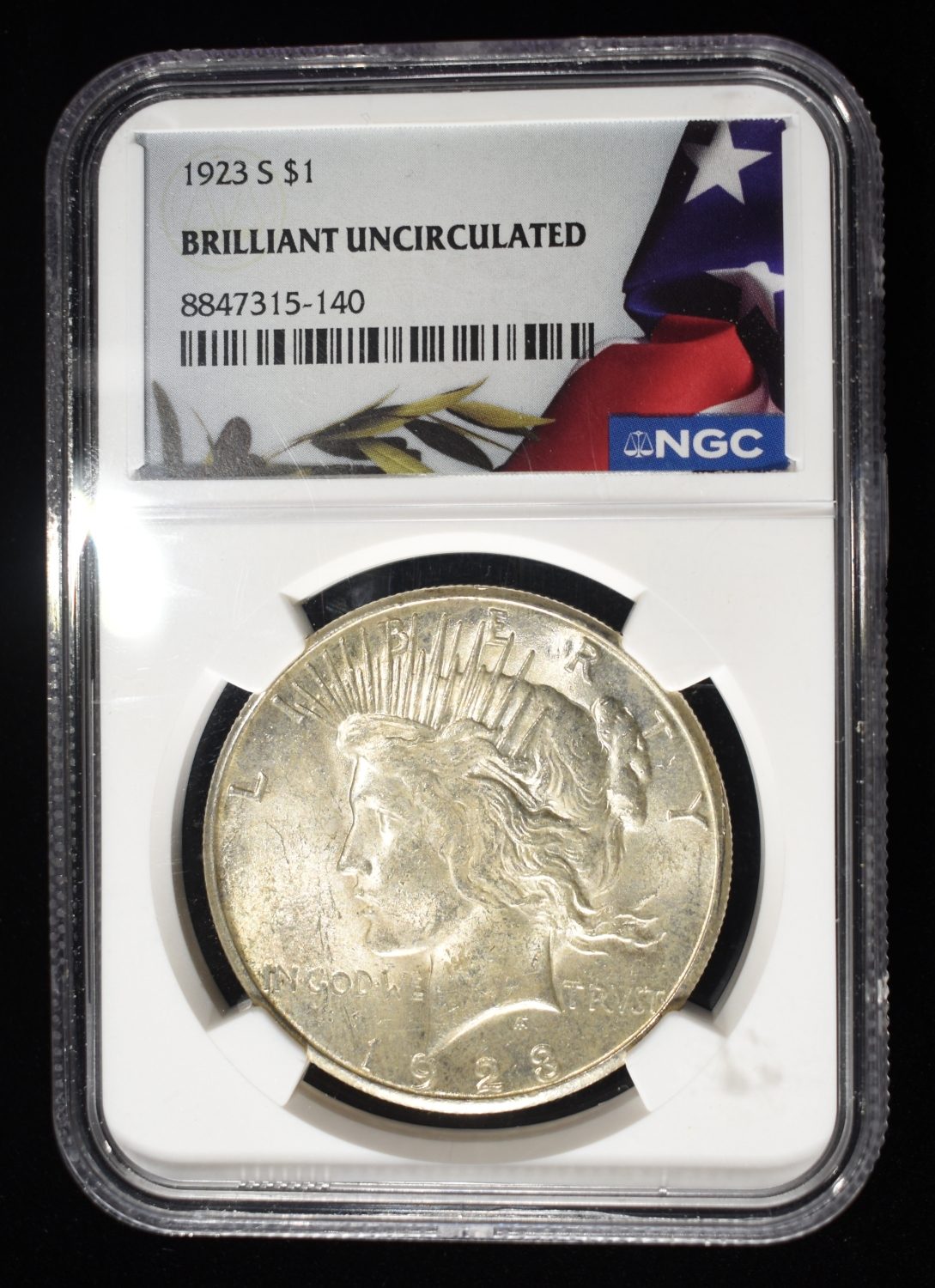 1923-s Peace Dollar Ngc Bu