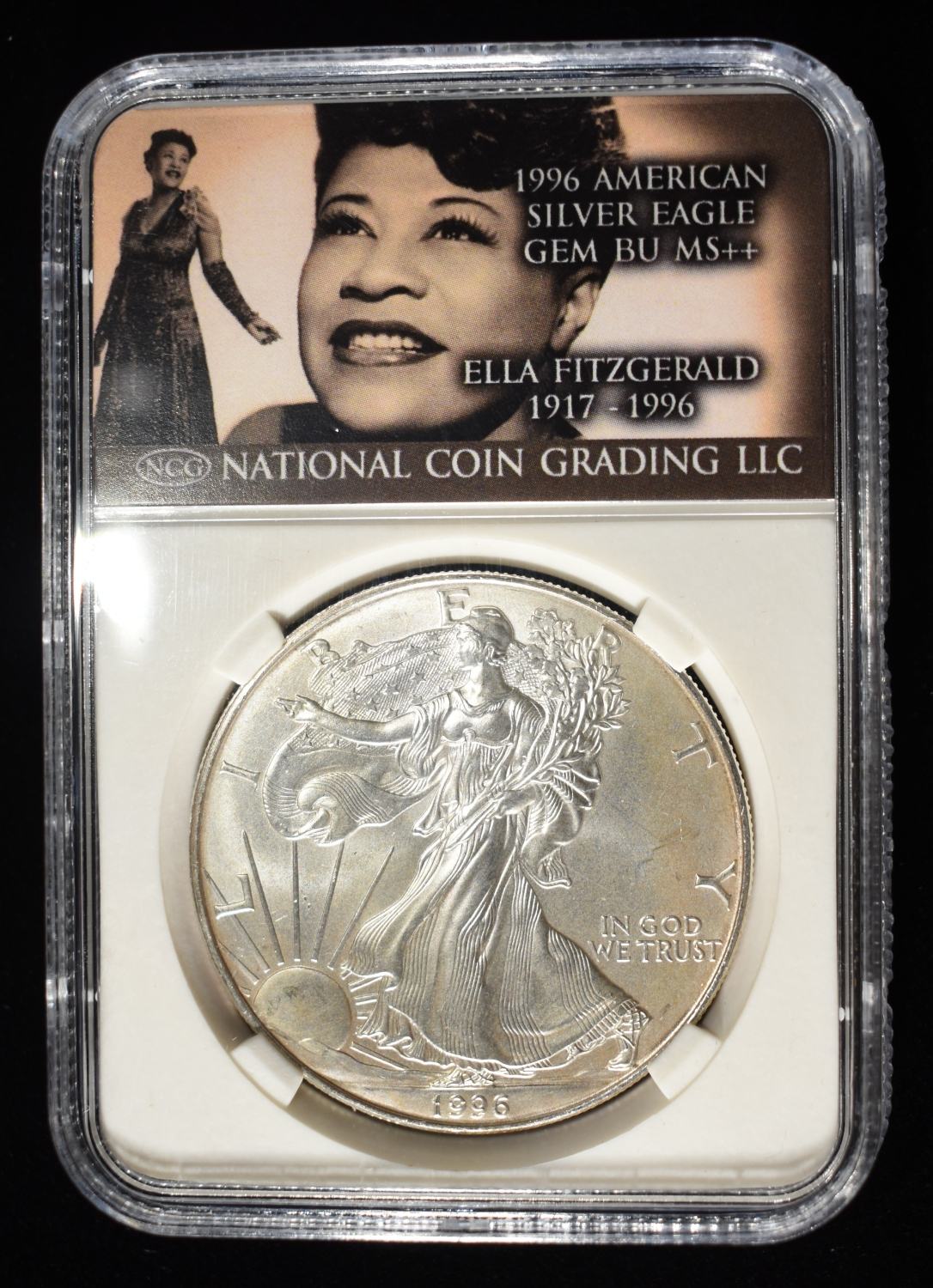 1996 AMERICAN SILVER EAGLE NCG GEM BU