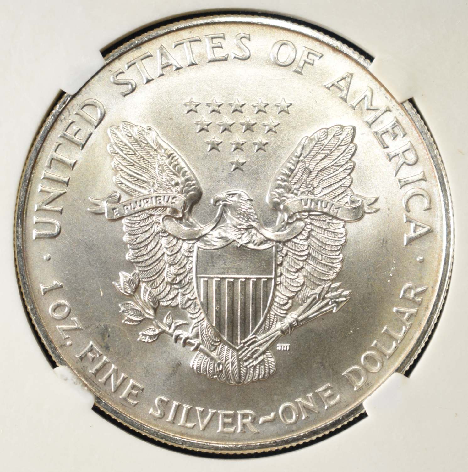 1996 AMERICAN SILVER EAGLE NCG GEM BU