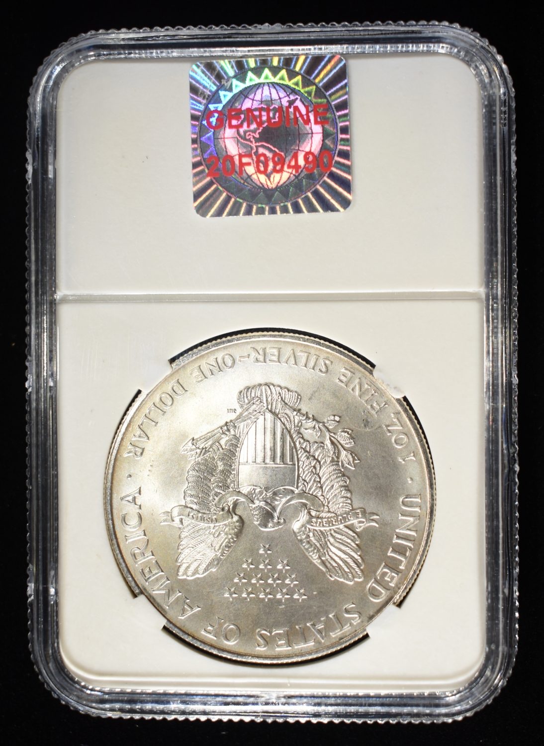 1996 AMERICAN SILVER EAGLE NCG GEM BU