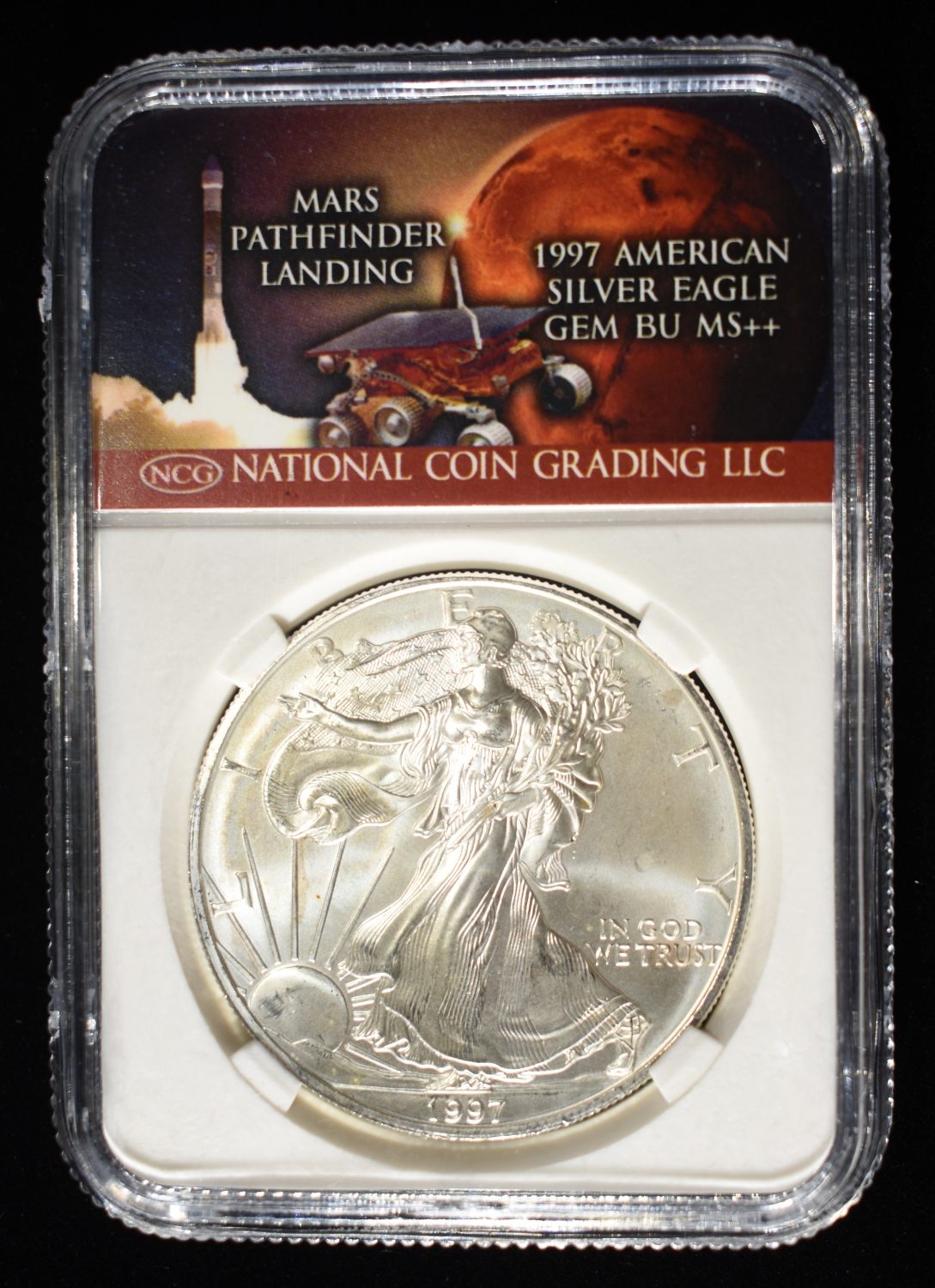 1997 AMERICAN SILVER EAGLE NCG GEM BU