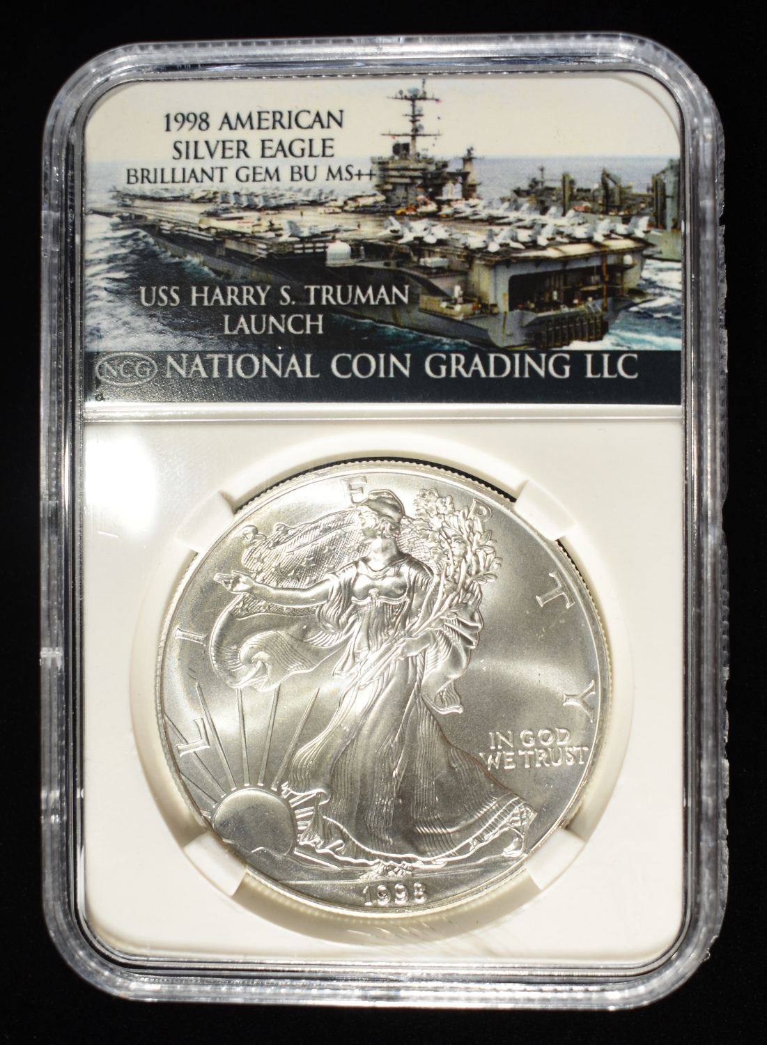 1998 AMERICAN SILVER EAGLE NCG GEM BU