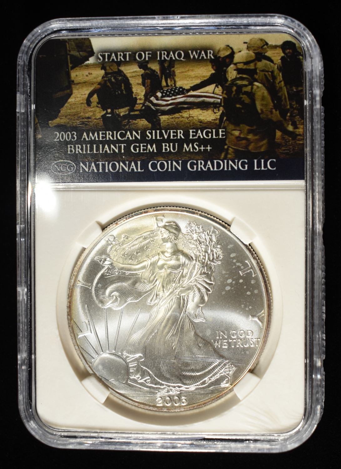 2003 AMERICAN SILVER EAGLE NCG GEM BU