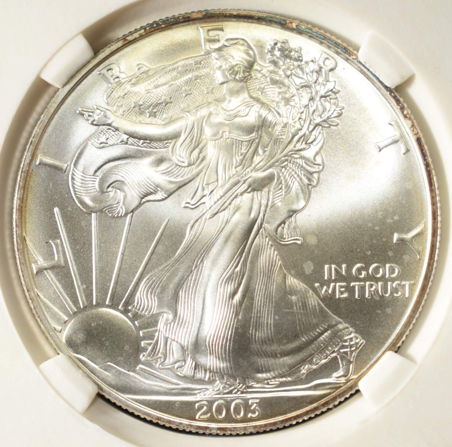2003 AMERICAN SILVER EAGLE NCG GEM BU