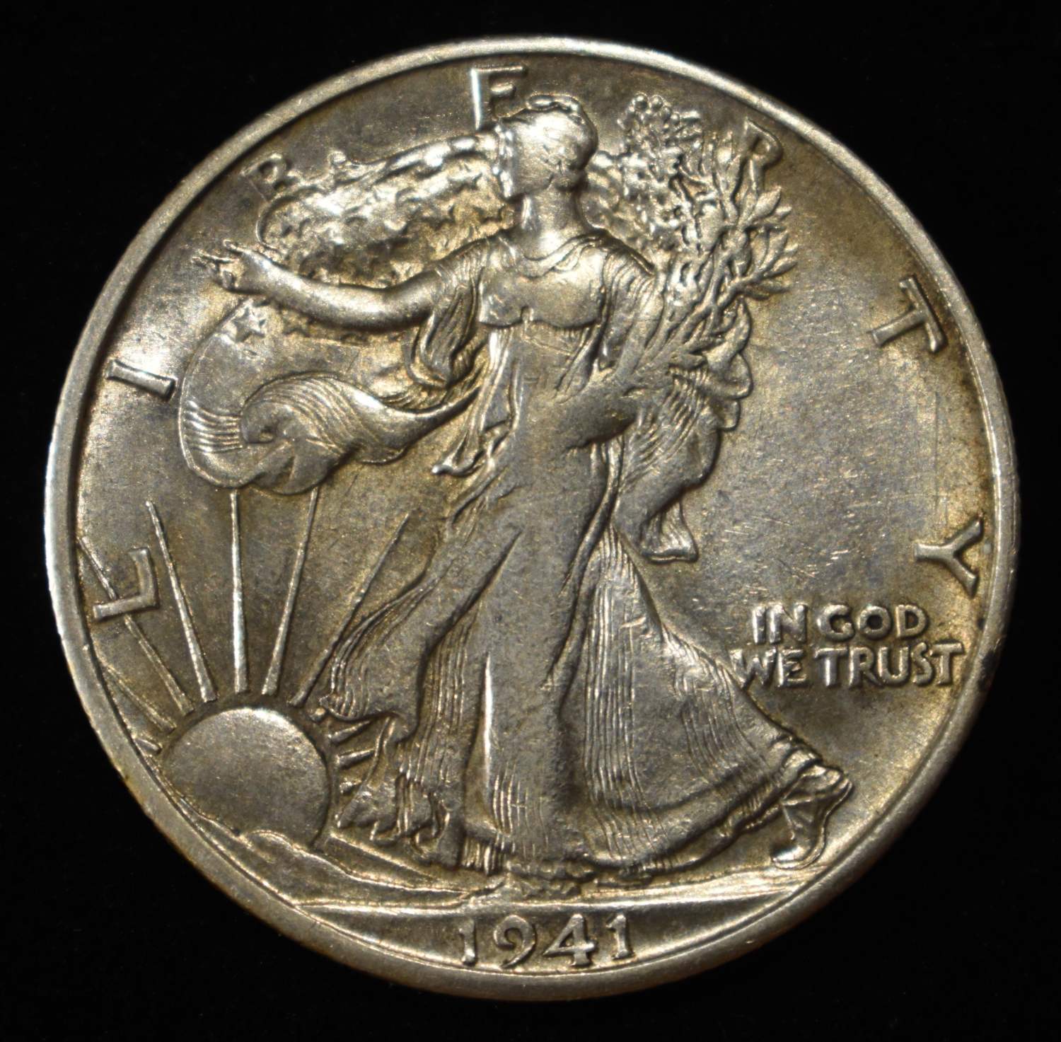 1941-S WALKING LIBERTY HALF DOLLAR AU