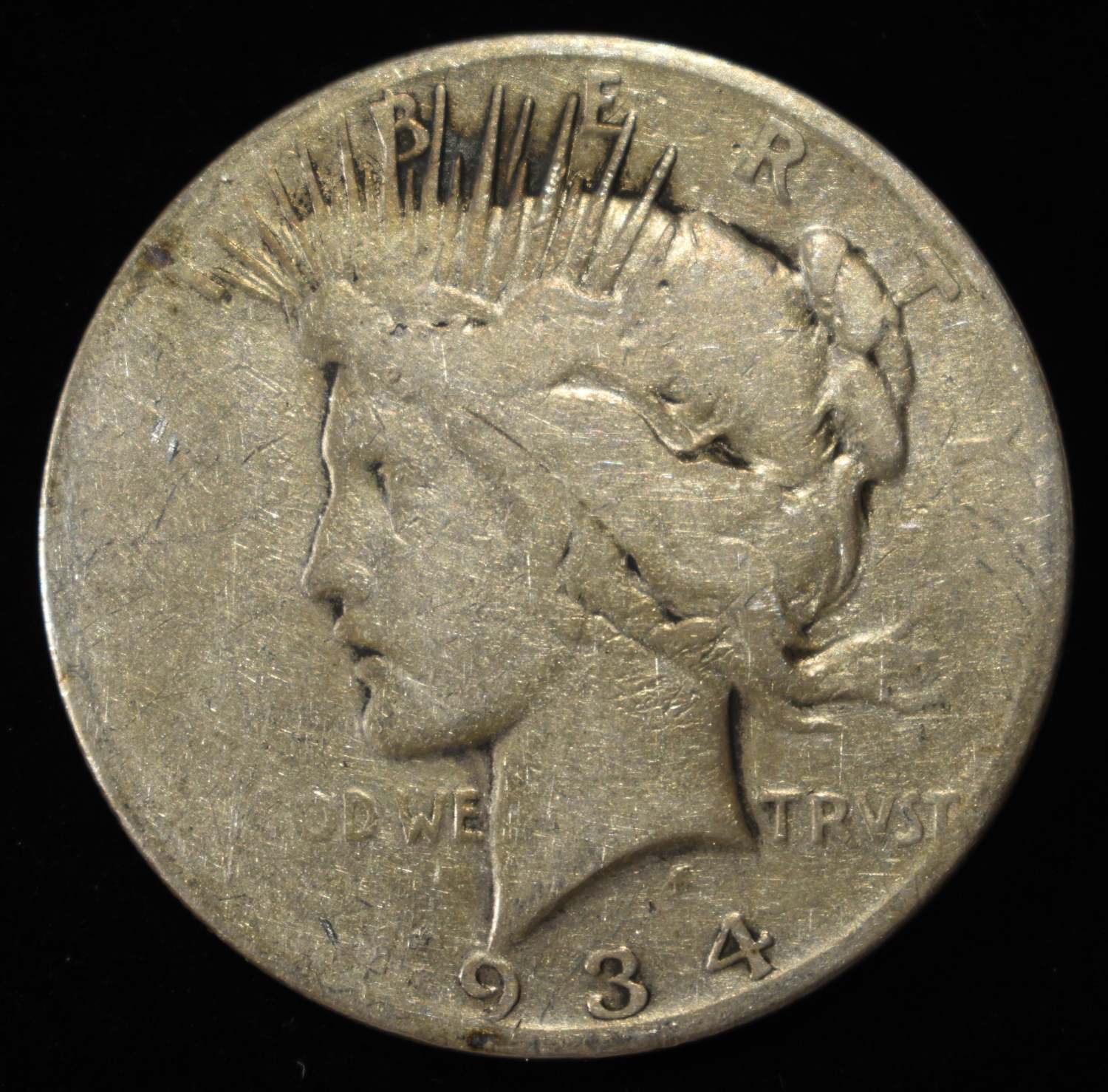 1934-S PEACE DOLLAR