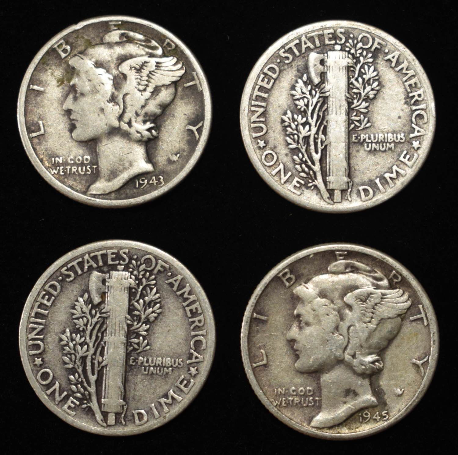 (50) MERCURY DIMES