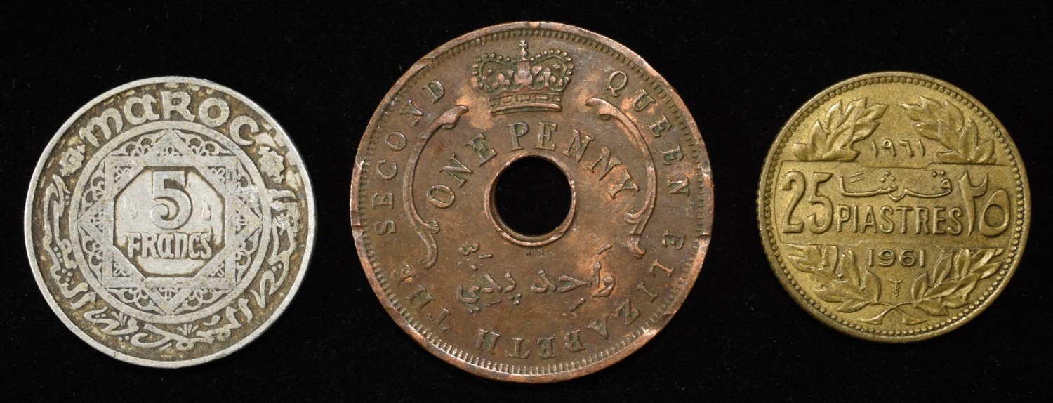 5 LB FOREIGN NON-SILVER COINS