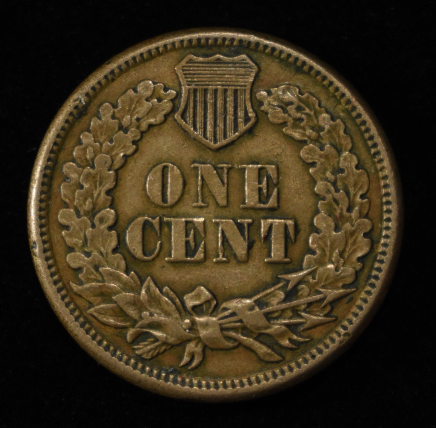 1862 INDIAN HEAD CENT AU/BU