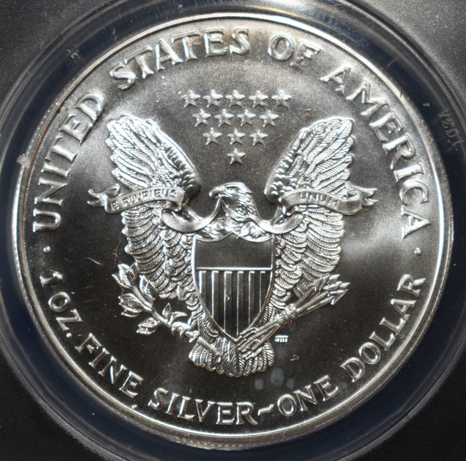 1999 AMERICAN SILVER EAGLE ANACS MS70