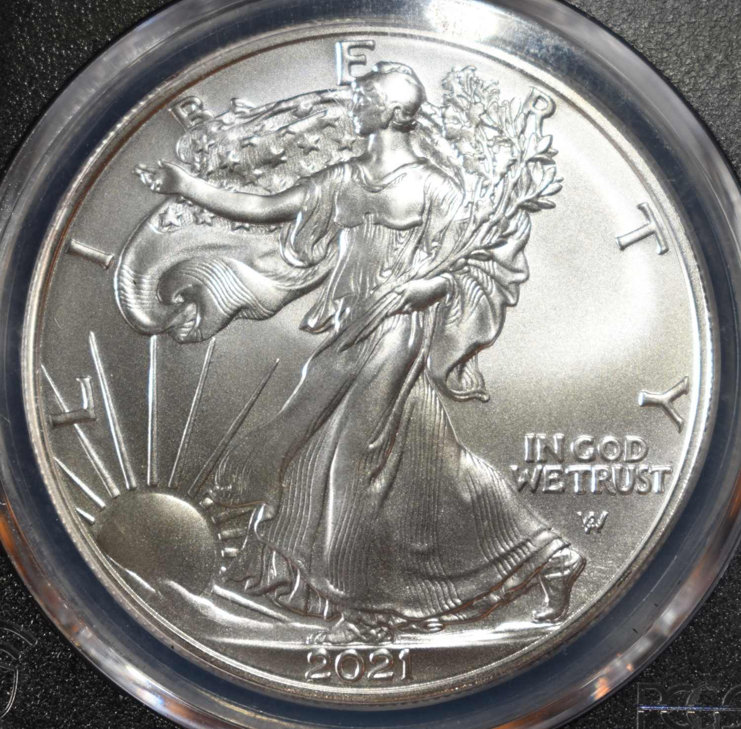 2021 AMERICAN SILVER EAGLE PCGS MS70 TYPE2