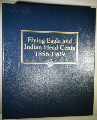 PARTIAL SET OF INDIAN CENTS IN NICE COIN ALBUM. 1882-1909, MISSING 1884, 85, 08-S, 09-S. 