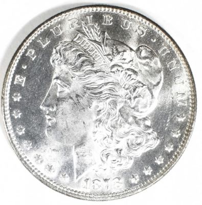 1878-S MORGAN DOLLAR CH/GEM BU. LEADERS IN ON-LINE AUCTIONS ESTIMATE $200 - $250.