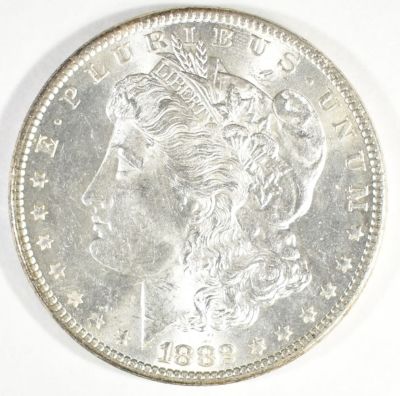 1882 MORGAN DOLLAR CH BU. TOP RATED AUCTION HOUSE ESTIMATE $80 - $100.