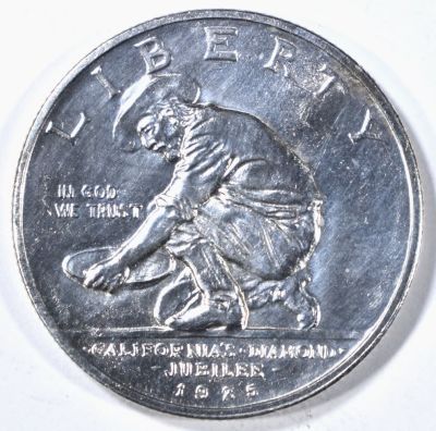 1925-S CALIFORNIA COMMEM HALF DOLLAR SUPER GEM BU. WEEKLY COIN & CURRENCY AUCTIONS ESTIMATE $600 