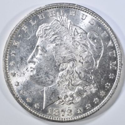 1878 7TF REV. 79 MORGAN DOLLAR BU. BID WITH SILVER CITY AUCTIONS ESTIMATE $250 - $300.