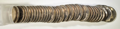 BU ROLL OF 1948-D JEFFERSON NICKELS. WEEKLY COIN & CURRENCY AUCTIONS ESTIMATE $170 - $230.