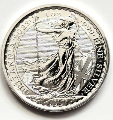 2023 Great Britain Britannia 1 ozt .999 Silver. Winner shall receive the exact coin shown here. 