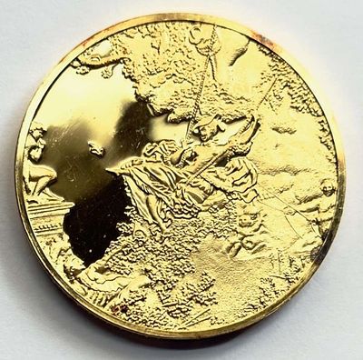 Vintage Franklin Mint "The Swing" 24kt Gold/Sterling Silver 2.32 ozt. Winner shall receive the 