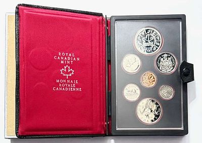 1978 Royal Canadian Mint Silver Dollar Prestige Proof-Like Set (7-coins) No COA. Winner shall 