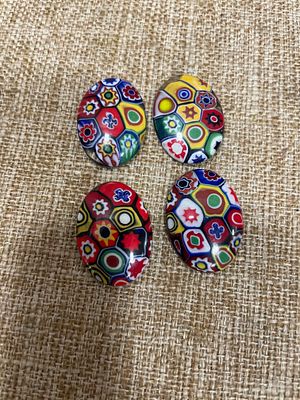 Vintage Millefiori Murano Glass 4 pic. זכוכית וינטג' מילפיורי מוראנו