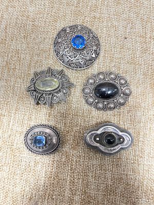 לוט 5 סיכות כסף 925 ישראליות 53 גרם