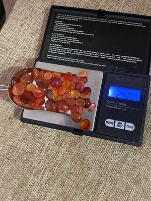 קבושונים אבני אגט קורנליאן טבעי שוקל 250 כרט