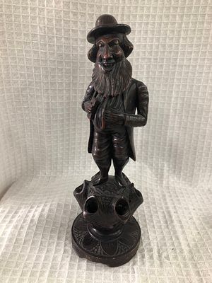 מתקן אנטישמי לפייפים עשוי מעץ צרפתי 1880 31x10 cm