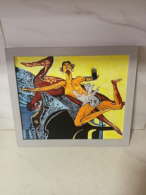 תמונת שמן אבסטרקט 
גודל 41 על 48 ס''מ