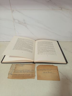 סלבדור דאלי . ספר מאת ארנסט המינגוויי סלבדור דאלי 
כולל זוג מכתבים בתוכו 
לועזית