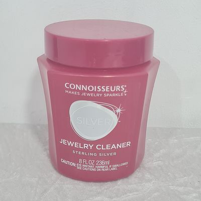 אמבט עם חומר איכותי לניקוי מטבעות כסף ותכשיטי כסף, כולל רשת פנימית עם ידית להטבלה- חדש סגור