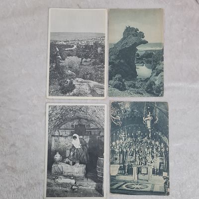 5 גלויות ישנות: 
1.הגליל 
2.חדרה 
3. בור מים 
4. מקום נוצרי 