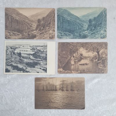 5 גלויות ישנות: 
1. מדבר יהודה 
2. מדבר יהודה 
3. תל אור 
4. עין 