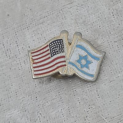 סיכה דגלי ישראל ואמריקה