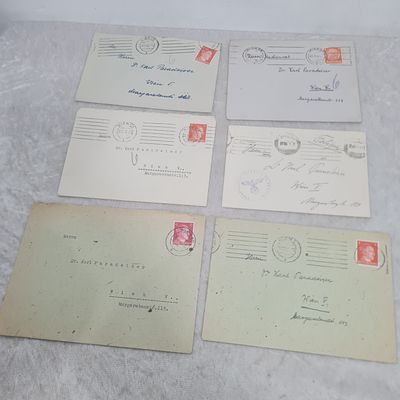 13 מעטפות שנשלחו בתקופת גרמניה הנאצית ימ"ש בתחילת שנות ה 40