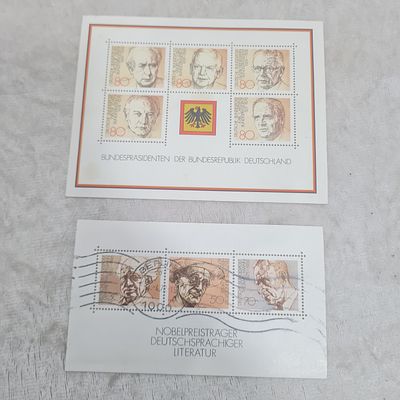 2 גליונות בולים גרמניה