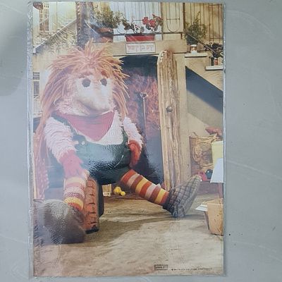 פוסטר פלקט גדול של קיפי בן קיפוד מהתוכנית המפורסמת רחוב סומסום, שנת 1983, שמור בתוך ניילון 