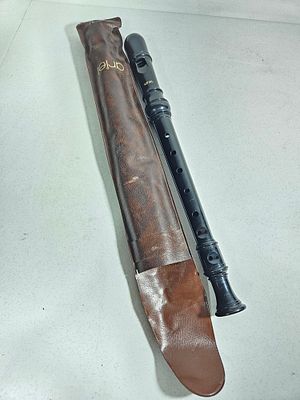 חליל שחור בתוך נרתיק, חברת ARIEL 
אורך 33 ס"מ