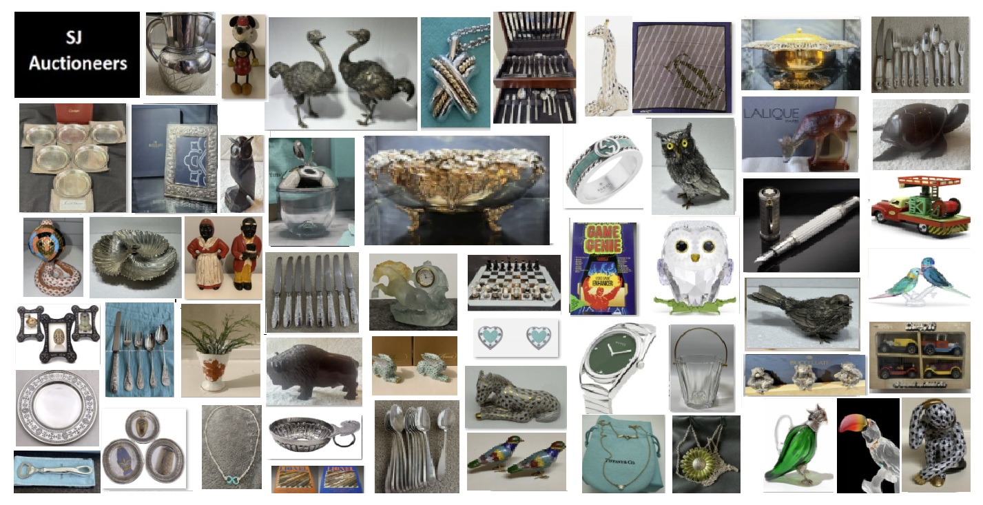 SJ Auctioneers | Toys Collectibles Jewelry Decor Silverware