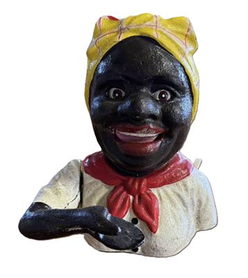 Black Americana Cast Iron John Harper & Co England Bank Maid. Black Americana Cast Iron John 