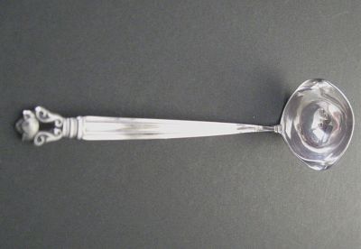 Georg Jensen Sterling Silver ACORN Sauce Ladle. Georg Jensen Sterling Silver ACORN Sauce Ladle 
