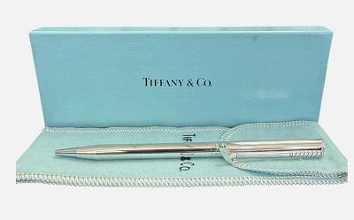Tiffany & Co Sterling Silver Golf Putter Club Ball point Pen With orig box. Tiffany &amp; Co 