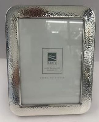 Lunt Sterling Silver Hammered Picture Frame. sterling silver picture frame by Lunt 