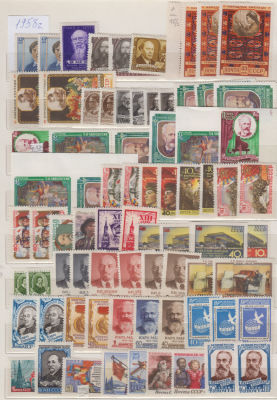 СССР 1958 г. Годовой комплект + Оттенки / Разновидности Сол 27885 руб. MNH. СОЛ 2114/2272 - 