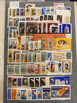 СССР 1962 г. Годовой комплект + Синие блоки (2) + СП + мелкие разновидности (считались как 