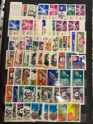 СССР 1964 г. Годовой комплект + мелкие разновидности (считались как обычные марки) Сол 13170 